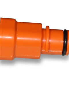 Transition piece orange  press. regulat. to recta. pipe 22mm